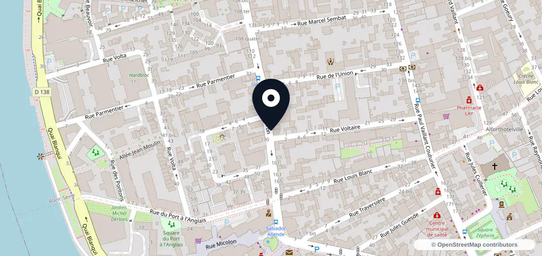 Aperçu de l’adresse de 153 Rue Véron 94140 Alfortville