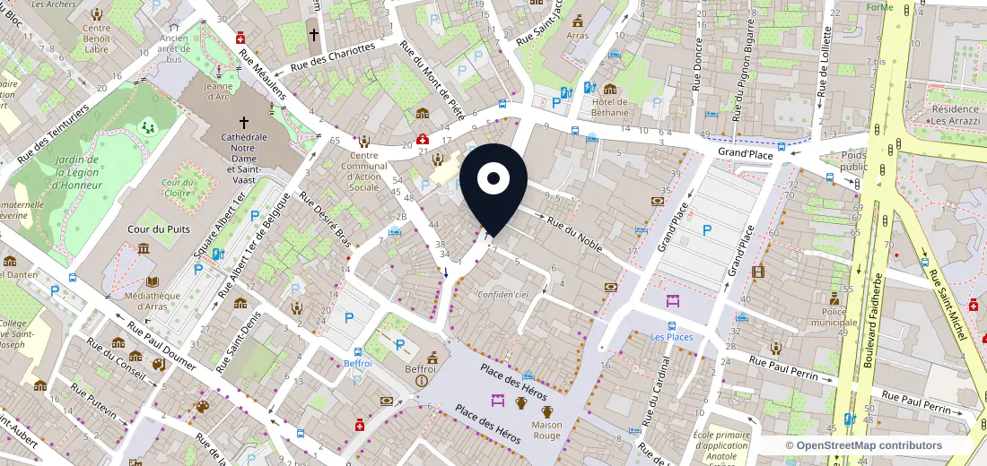 Aperçu de l’adresse de 14 Rue aux Ours 62000 Arras