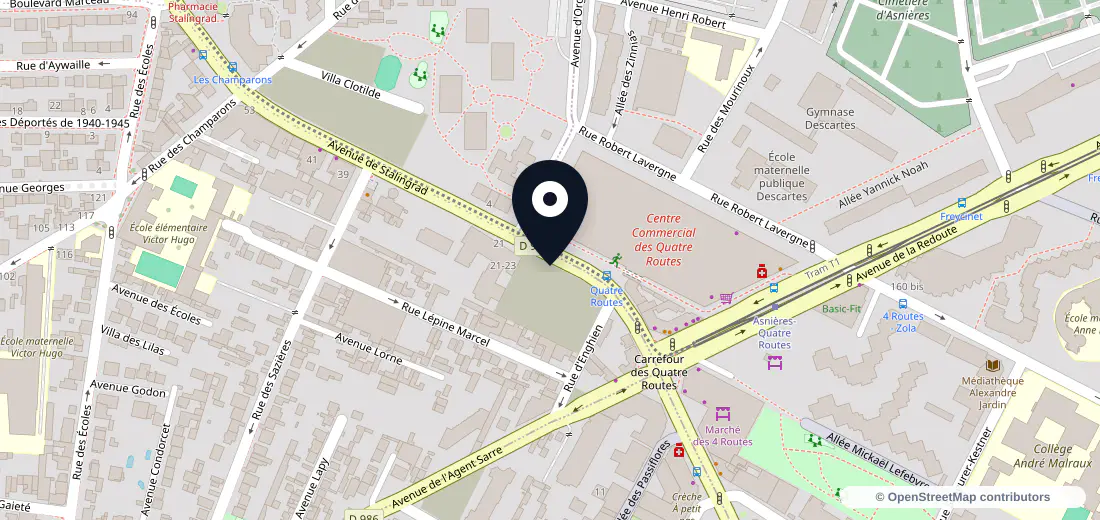 Aperçu de l’adresse de 15 Avenue de Stalingrad 92700 Colombes