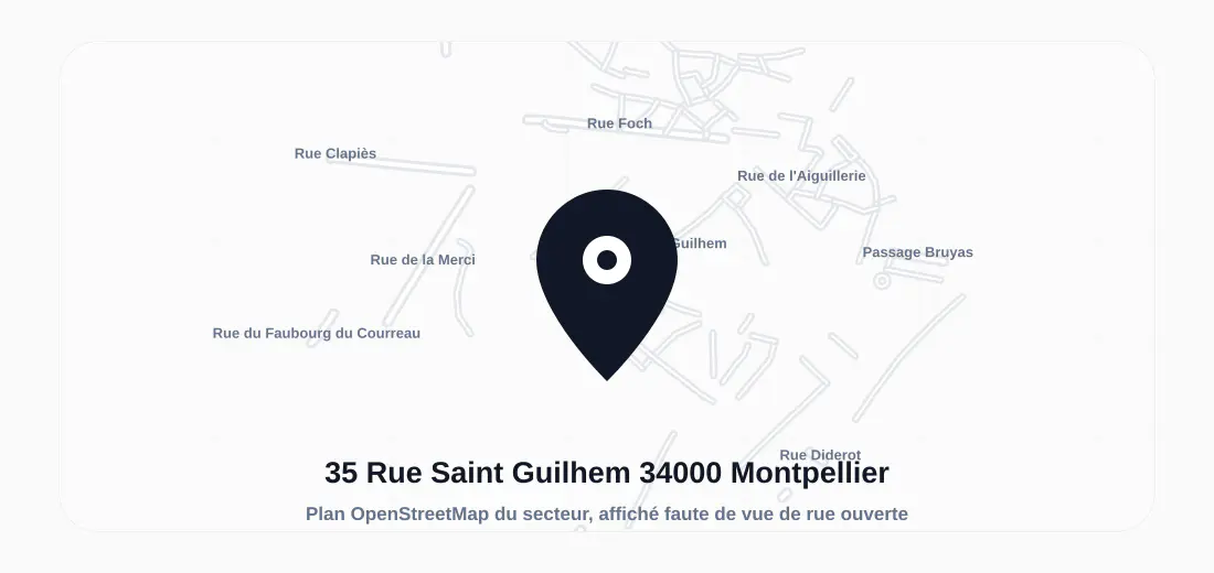 Vue du bâtiment ou de la rue de 35 Rue Saint Guilhem 34000 Montpellier
