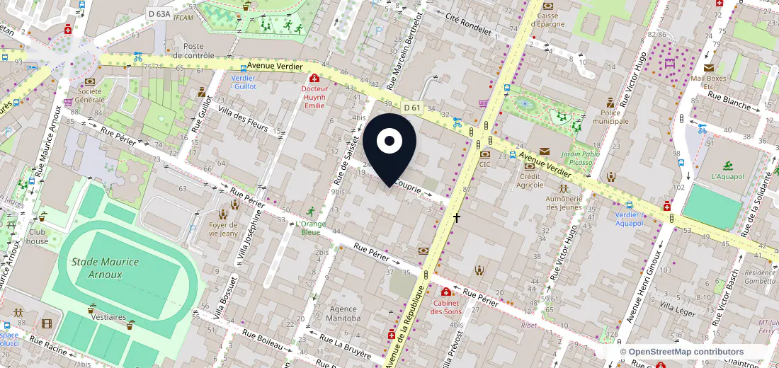 Aperçu de l’adresse de 11 Rue Couprie 92120 Montrouge