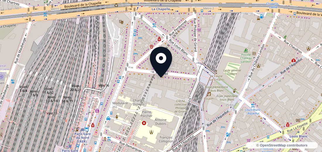 Aperçu de l’adresse de 15 Rue Cail 75010 Paris