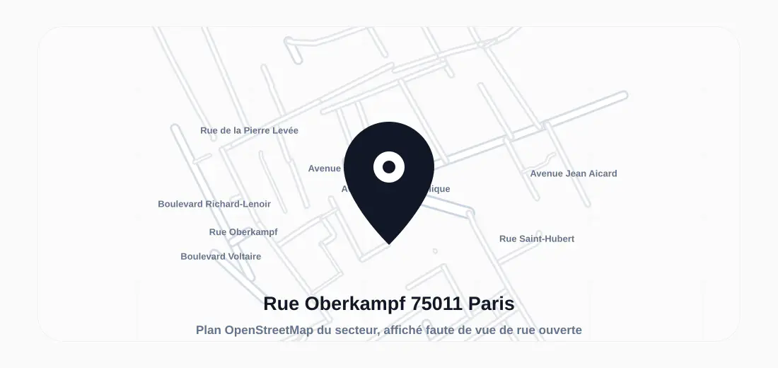 Plan du secteur de 42 Rue Oberkampf, 75011 Paris