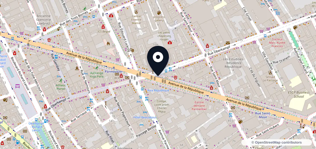 Aperçu de l’adresse de 42 Rue Oberkampf, 75011 Paris